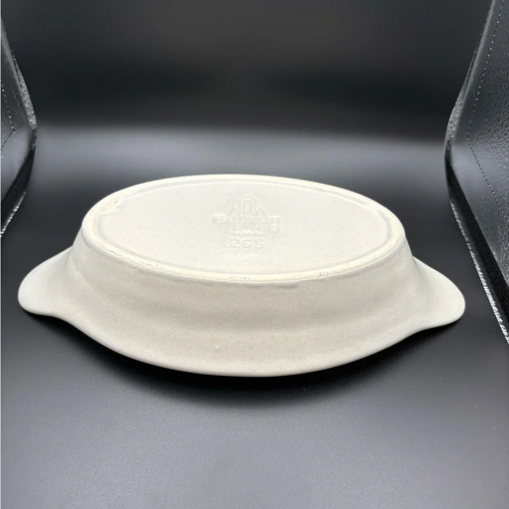 Pfaltzgraff Yorktowne Stoneware Au Gratin Dish Number 265 USA Vintage White Blue - Picture 9 of 13
